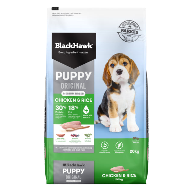 Black Hawk Original Medium Breed Puppy Chicken & Rice Dry Dog Food