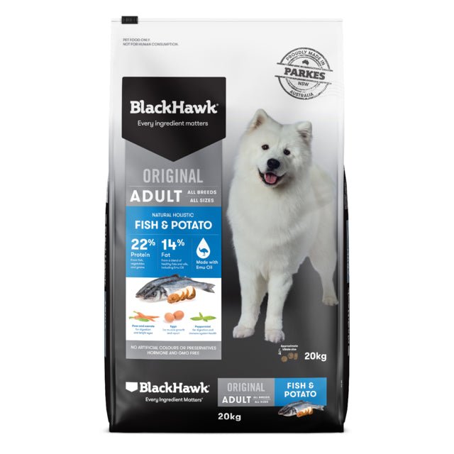 Black Hawk Original Adult Fish & Potato Dry Dog Foodproduct_type#Pet PantryPet PantryBlack Hawk Original Adult Fish & Potato Dry Dog Food# - Pet Pantry