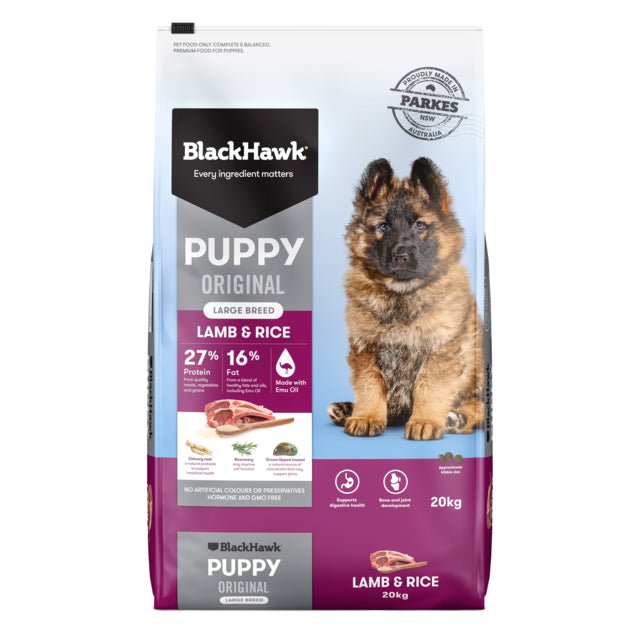 Black Hawk Original Large Breed Puppy Lamb & Rice Dry Dog Foodproduct_type#Pet PantryPet PantryBlack Hawk Original Large Breed Puppy Lamb & Rice Dry Dog Food# - Pet Pantry