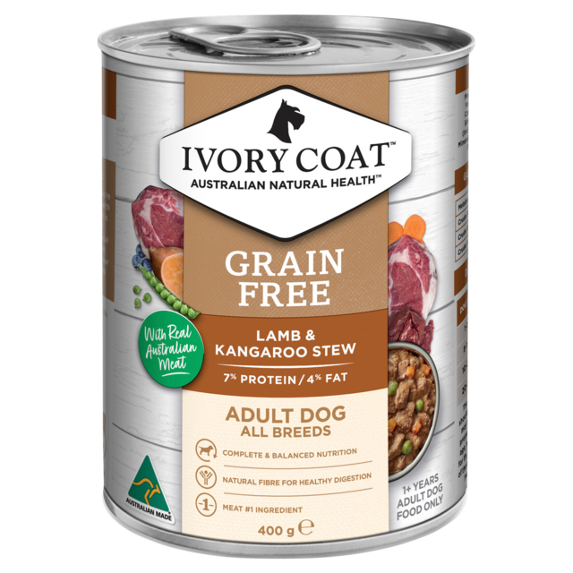 Ivory Coat Lamb & Kangaroo Stew Adult Wet Dog Food