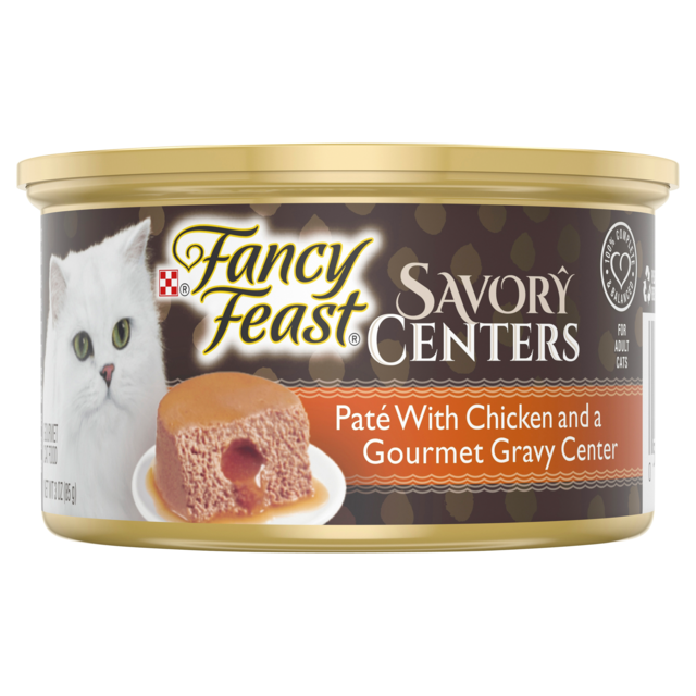 Fancy Feast Savory Centers Pate with Chicken & Gourmet Gravy Wet Cat Food