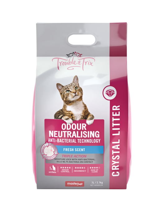Trouble & Trix Anti-Bacterial Crystal Cat Litter